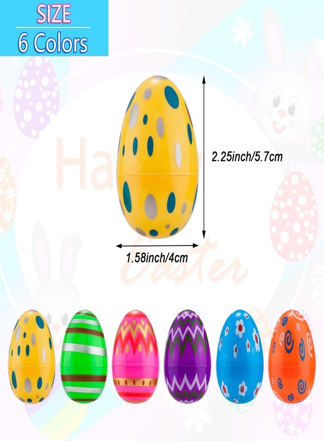 JIALWEN Plastic Easter Eggs 36PCS Printed Fillable Eggs Bright Colorful for Easter Theme Party Easter Basket Stuffers Fillers Surprise Eggs Easter Hunt Favors - Image 5